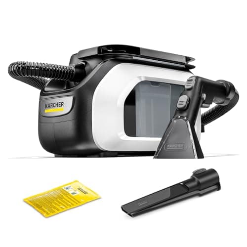 ケルヒャー(Karcher) カーペットリンスクリーナー SE3 家庭用 パワフル吸引力 システムクリーニング機能 フィルター取り外し可能 簡単2セットアップ 50度まで給水可能 / 電動 電源コード式 スキマノズル付属 専用洗浄剤付属/車 ソファ カーペット マットレス ペット用品 ぬいぐるみ 染み抜き 1.081-532.0