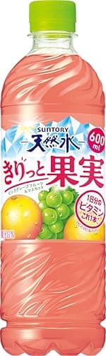サントリー 天然水 きりっと果実 ピンクグレープフルーツ＆マスカット 600ml×24本