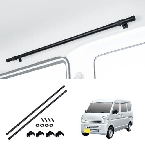 セイワ(SEIWA) サイドバー スズキ エブリイ(DA17V,DA17W,DA18V,DA18W※ハイルーフ車) エブリイワゴン(DA17W/ハイルーフ) 左右2本セット IMP320 車内収納 天井収納 車内キャリアバー ルーフ アウトドア 車中泊 レジャー 釣りサーフィン スノーボード【対応車種】日産 NVクリッパー/マツダ スクラムバン/三菱 ミニキャブバン 【BURNOXシリーズ】