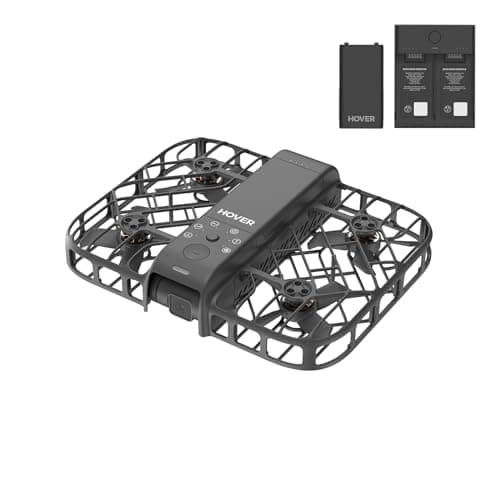 HOVERAir X1 Smart ドローン カメラ付き 100g未満 免許不要 ホバーエアー AI飛行カメラ 自動帰還 HDR動画撮影 室内外（黒）