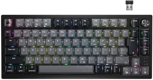 CORSAIR K65 PLUS WIRELESS 75% RGB メカニカルゲーミングキーボード日本語配列 – ブラック CH-91D401L-JP