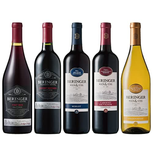 ベリンジャーワインセット 【カリフォルニアの代表5品種別飲み比べ】 [ 赤ワイン ミディアムボディ アメリカ合衆国 750mlx5本 ]