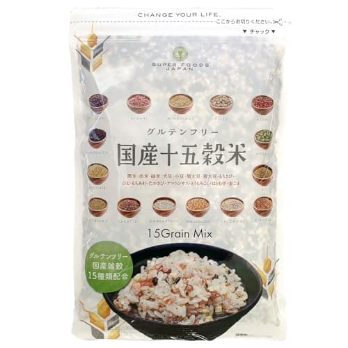 SUPER FOODS JAPAN 厳選国産 雑穀 十五穀米 450g