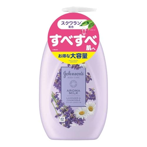 ジョンソンボディケア ドリーミーアロマミルク 500ml ラベンダーとカモミールの香り ボディクリーム ボディミルク ローション ポンプ 保湿 【大容量】