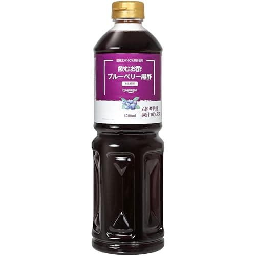 by Amazon 飲むお酢 ブルーベリー黒酢 1000ml 6倍希釈タイプ