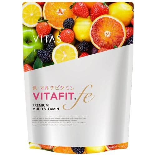 VITAS（バイタス） VITA FIT.fe ビタフィット 鉄 葉酸 鉄分 ブドウ種子エキス 女性の為のマルチビタミン サプリ 120粒 1日4粒 30日分 12種類の栄養機能食品日本製