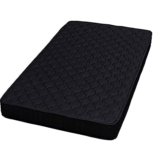 アイリスプラザ 高密度ポケットコイルマットレス セミダブル 身体の負担を軽減 独立コイル627個 極厚20cm 表面さらっと しっかり硬め らくらく設置 圧縮梱包でお届け ブラック PKMTN-SD