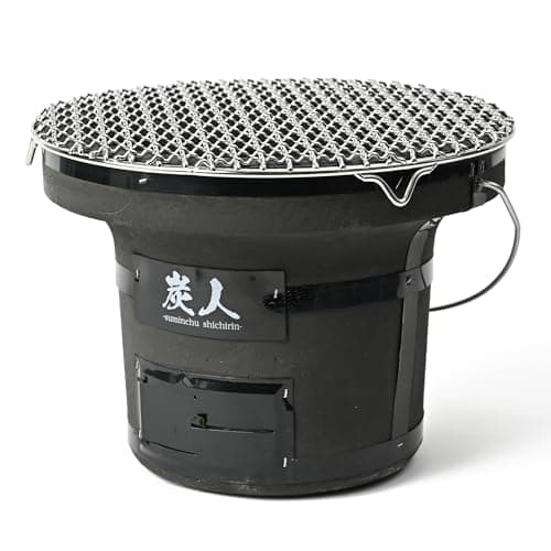【TFS】 炭人七輪 業務用 3~4人向け 卓上 焼肉 BBQ キャンプ 重さ5.8kg 直径27cm 高さ20cm TY-01