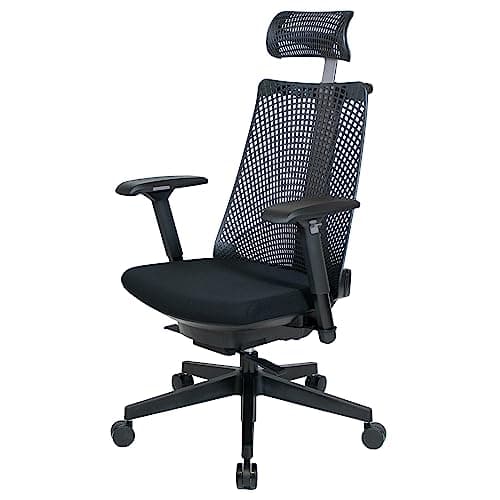 イトーキ サリダ YL9G ブラック×グレーライン ゲーミングチェア【全身を支えるハイバック / 通気性・メッシュ形状 / 快適ヘッドレスト / こだわりのソフトな座面 / 快適な4Dアームレスト / 体重感応式シンクロロッキング / 360度回転 / 90mm座面上下昇降 / イトーキ品質 / 3年保証 / お客様組立品】 オフィスチェア デスクチェア YL9G-G-BLEL