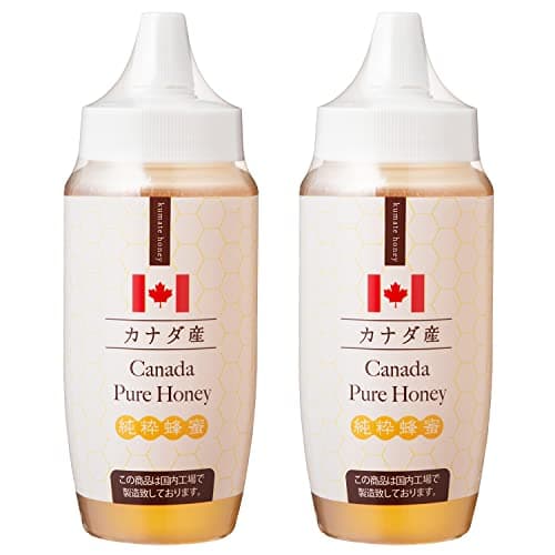 [熊手のはちみつ] カナダ産純粋 はちみつ (ポリ 500g) 100％純粋 ハチミツ 蜂蜜 honey 2本SET