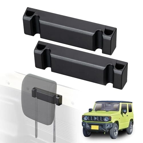 セイワ(SEIWA) 車種専用用品 スズキ ジムニー & シエラ(JB64 / JB74)専用 マグネットヘッドレストホルダー 2個入 IMP298 マグネット取り付け マグネット収納 ヘッドレスト ホルダー 後部座席/運転席/助手席のヘッドレストを収納可能 収納 工具不要 車中泊 アウトドア フルフラット ラゲッジ 荷室