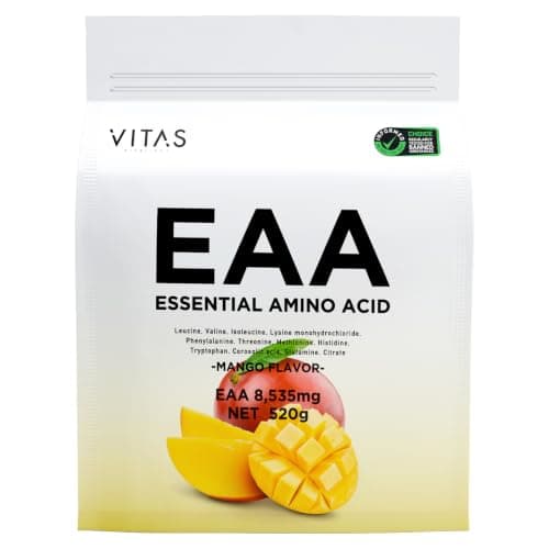 VITAS（バイタス）EAA 粉末 マンゴー風味 520g BCAA 必須アミノ酸9種類配合