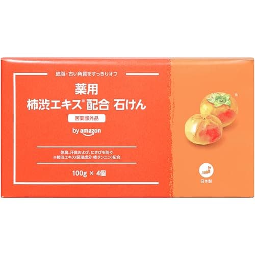 by Amazon 薬用 柿渋石けん ペパーミント 4個入
