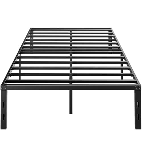 HUANUO(ファーノー) ベッドフレーム セミダブル 耐荷重400kg bed frame パイプベッド ベッド下収納可能 静音 安定 耐久性高い 組み立て簡単 スチール 195×120×36cm