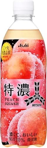 三ツ矢サイダー アサヒ飲料 三ツ矢特濃ピーチスカッシュ 500ml×24本 [サイダー]