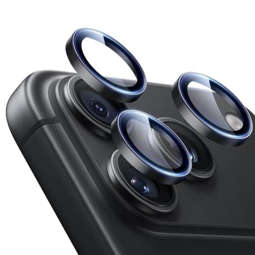 ESR iPhone 18 Pro カメラ保護 iPhone18ProMax カメラ保護 超薄設計 50kg耐衝撃 米軍MIL規格 1セット ブラック