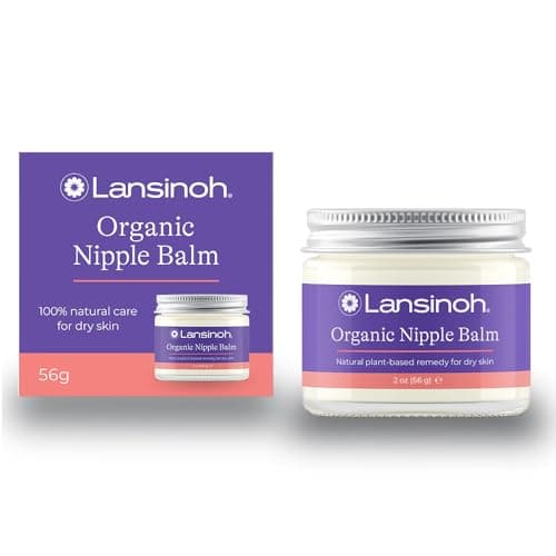 Lansinoh ランシノ 【公式】 オーガニックニップルバーム 56g 乳頭クリーム USDA認証の100%オーガニック製品(7つの成分のみ配合) 授乳前のふきとり不要 無添加(香料・着色料・防腐剤・酸化防止剤)