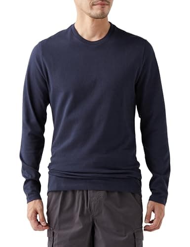 [Amazon Essentials] Tシャツ スリムフィット 長袖 メンズ ネイビー M