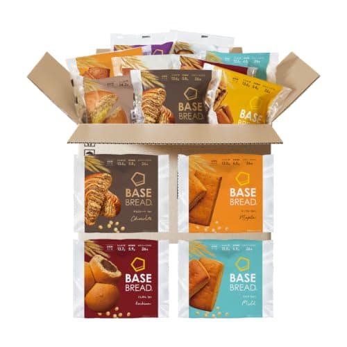 ベースブレッド 4種40袋【チョコ・メープル・こしあん・ミルク】パン 完全栄養食 置き換え ロングライフ 低糖質