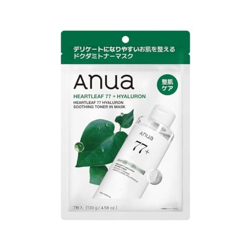 ANUA(アヌア) ドクダミ77ヒアルロン スージングトナーマスクパック (7枚入り) フェイスマスク スキンケア【公式・正規品】