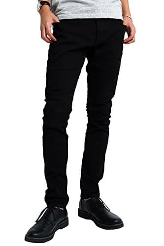 [インプローブス] チノパン ストレッチ スリム スキニー カラーパンツ メンズ ブラック 96560 カジュアル (日本サイズM相当)