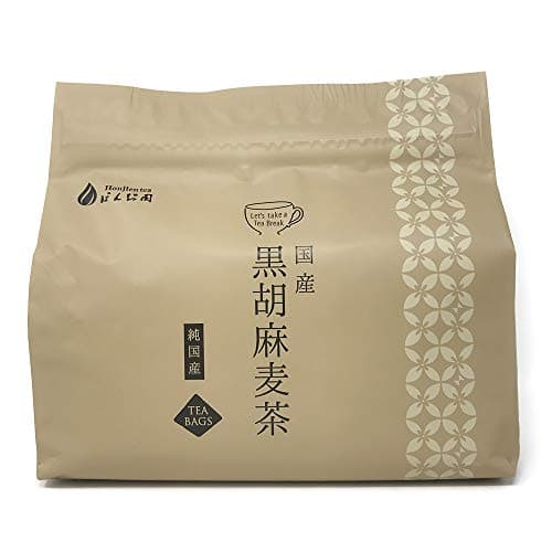 Honjien tea 国産 黒胡麻麦茶 ティーバッグ 10g×40p 大袋