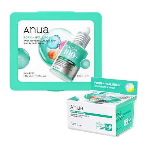 ANUA(アヌア)PDRNヒアルロン酸セラムデイリーマスクパック (30枚入り) 水分 保湿 肌キメ ツヤ 乾燥肌 混合肌 pdrn hyaluronic acid serum daily mask シートマスク フェイスマスク スキンケア【公式・正規品】