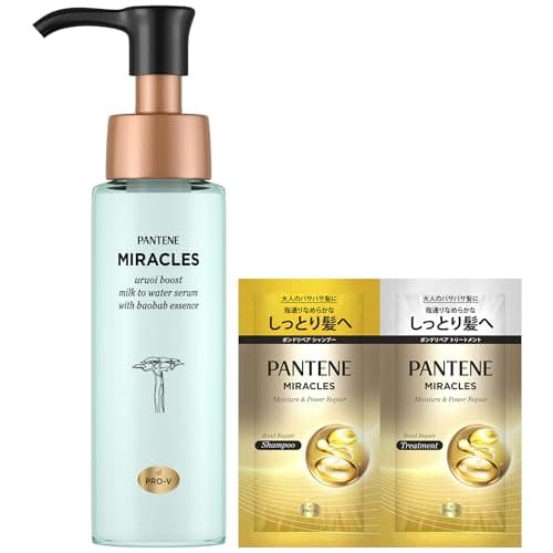 パンテーン ミラクルズ 洗い流さないトリートメント(ミルクウォーターセラム) 70mL+(10g+10g) うるおいブースト 【おまけ付き】