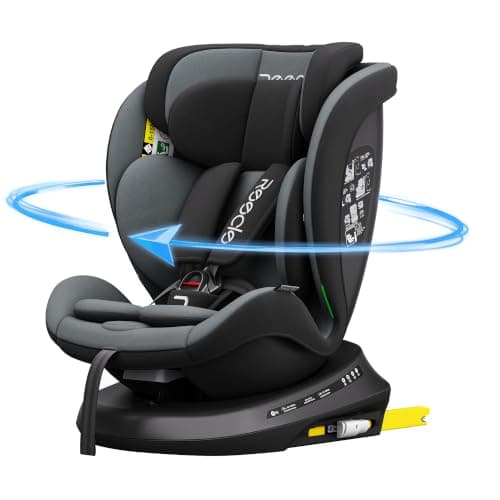 Reecle チャイルドシート 360° 回転式 新生児~12歳頃 (0~36kg) ISOFIX対応