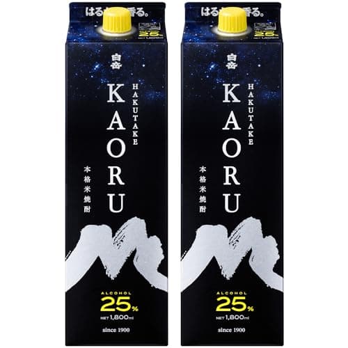 高橋酒造 白岳 KAORU パック [ 米焼酎 25度 熊本県 1800ml×2本 ]
