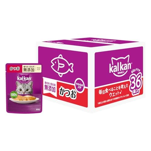 カルカン パウチ パテ 成猫用 60g×36袋 かつお ウェットフード キャットフード 総合栄養食 水分補給 大容量 まとめ買い