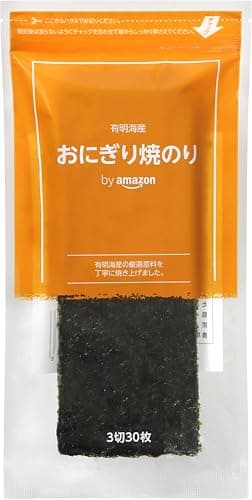 by Amazon 焼のり おにぎり用 3切30枚 有明海産