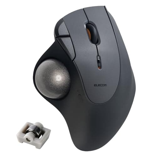 エレコム ワイヤレス トラックボール マウス IST PLUS (アイエスティー プラス) ベアリング Bluetooth×2 無線2.4GHz×1 マルチ接続 Windows/mac/iPad/Chrome/Android ブラック M-IT11MRSABK