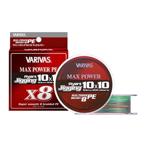 バリバス(VARIVAS) 8本撚りPEライン アバニ ジギング10×10 マックスパワーPE X8 300m 2号