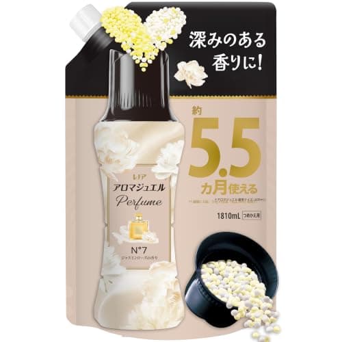 レノア アロマジュエル Perfume N°7 香り付けビーズ ジャスミンローズの香り 詰め替え 1810mL [大容量]