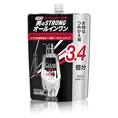 CLEAR(クリア) フォーメン オールインワン シャンプー 詰め替え 大容量 952g メンズ 男性用 頭皮ケア ボリュームアップ 頭皮アブラ