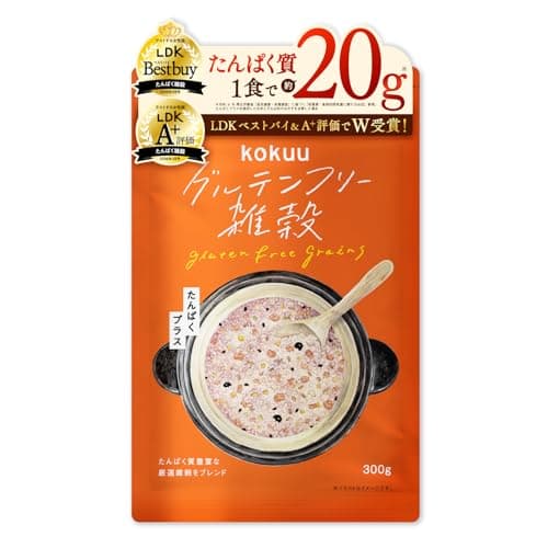 kokuu たんぱくプラス 300g 雑穀米 国産 グルテンフリー 【 高タンパク 15穀米 】 ダイエット 食物繊維 スーパーフード 置き換え 雑穀 もち麦 米 こくう コクウ