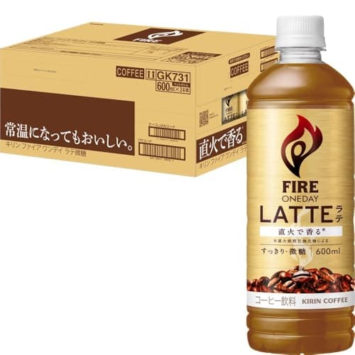 Fire(ファイア) キリン ワンデイ ラテ微糖 コーヒー 600ml 24本 ペットボトル