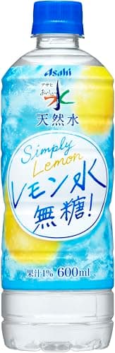 おいしい水 天然水 レモン水 無糖 600ml×24本[アサヒ飲料]