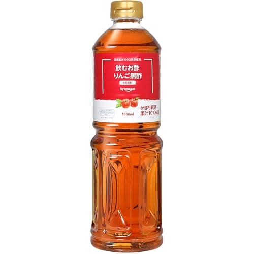 by Amazon 飲むお酢 りんご黒酢 1000ml 6倍希釈タイプ
