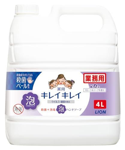 【業務用 大容量】 キレイキレイ 薬用 泡ハンドソープ 4L フローラルソープの香り (医薬部外品) 詰め替え