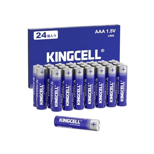 KINGCELL 単4形 アルカリ乾電池 24本セット ハイパワー 大容量 液漏れ防止 耐久 長持ち 保存期限10年 おもちゃ 電池式ランタン 懐中電灯 時計 リモコン 携帯ラジオ 防災用