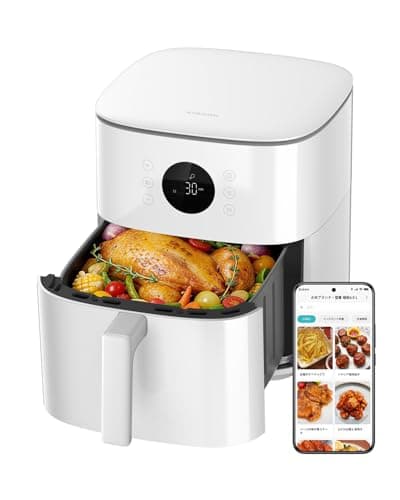 Xiaomi シャオミ エアフライヤー 6.5L大容量 家庭用 40℃～210℃温度調整可能 専用レシピ付き 食洗機対応 ヘルシー PSE認証済み