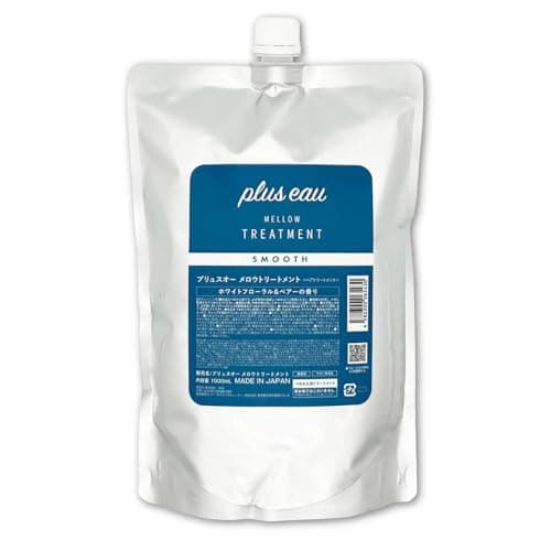 plus eau プリュスオー メロウ トリートメント 詰め替え 1000ml サロン品質 ホワイトフローラル＆ペアー さらさら髪 うねり くせ毛