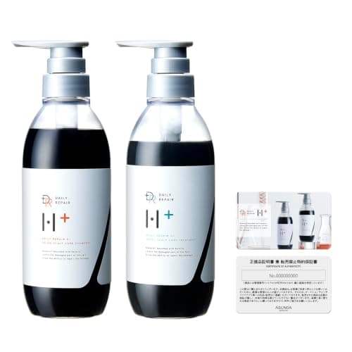 DRH+ スカルプシャンプー 400ml ＆トリートメント 390g ヘマチン アミノ酸 セット 毛髪ダメージ補修 ギャランティカード付