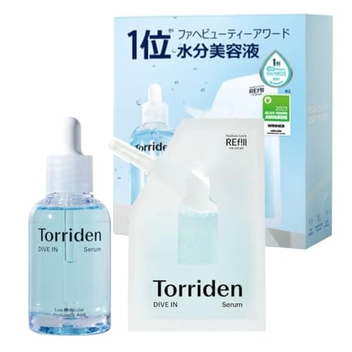 トリデン(Torriden) ダイブインセラム 80ml＋50mlリフィル 大容量企画セット【公式・正規品】低分子ヒアルロン酸 美容液 ブースター 水分チャージ 保湿ケア 敏感肌 韓国コスメ 乾燥肌対策 インナードライ スキンケア うるおい補給 混合肌