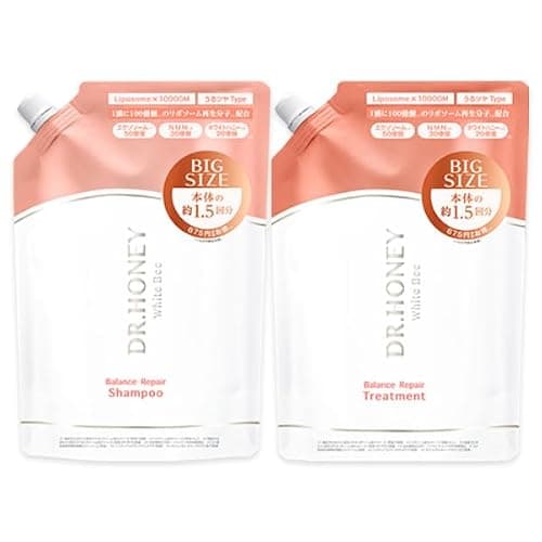 DRハニー ホワイトビー バランス リペア シャンプー & トリートメント 増量 [ 510mL / 510mg ] 詰替セット