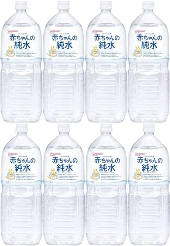 【和光堂】 ベビーのじかん 赤ちゃんの純水 2L×8本 [0か月頃から] ミネラルフリー 水分補給 調乳