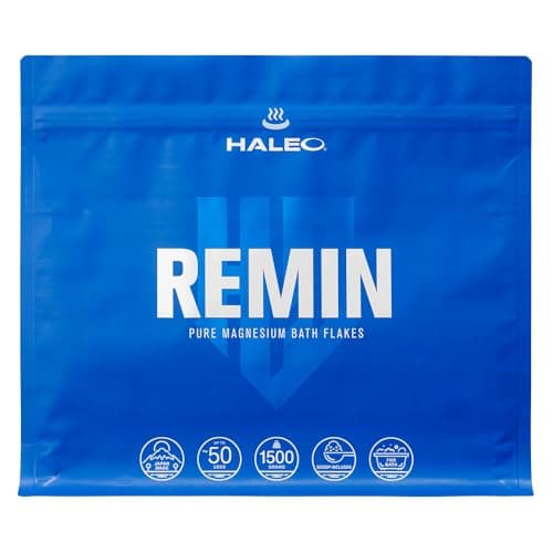 HALEO 入浴剤 バスソルト REMIN(リミン) マグネシウムフレーク 塩化マグネシウム 無添加 大容量 1.5kg