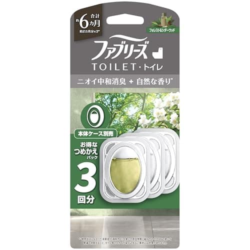 ファブリーズ トイレ用消臭・芳香剤 フォレスト＆シダーウッドの香り お得な詰め替えパック 6.3mL×3個